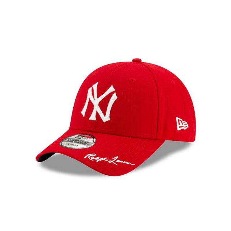 MLB New York Yankees X Ralph Lauren 49Forty Fitted (TLT1099) - Red New Era Caps